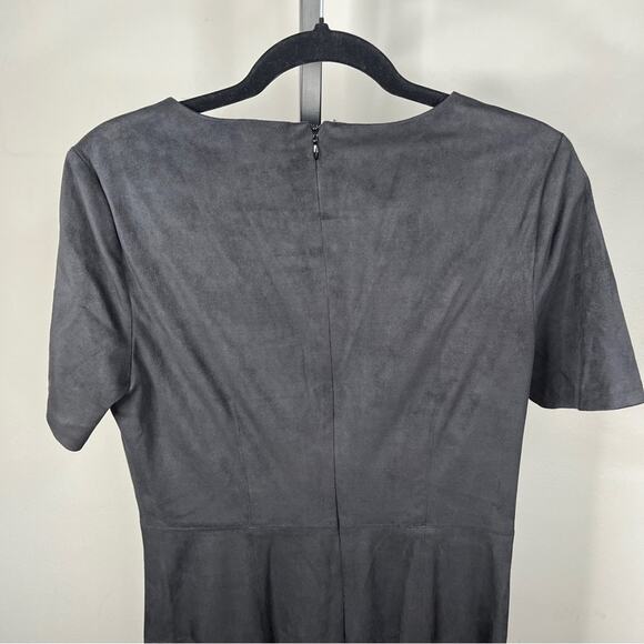 Cece by Cynthia Steffe Black Vegan Suede Little Black Dress, Size Med, NWOT. - Picture 8 of 9